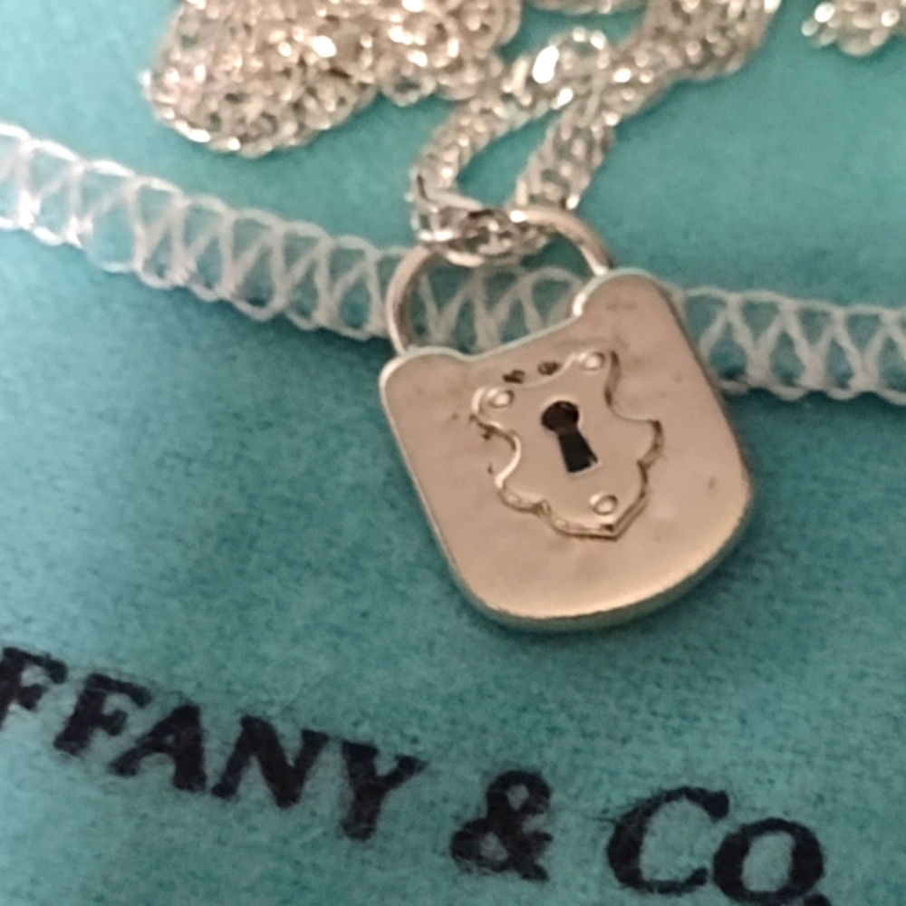 Tiffany & Co. Raised Lock Charm in Sterling Silver